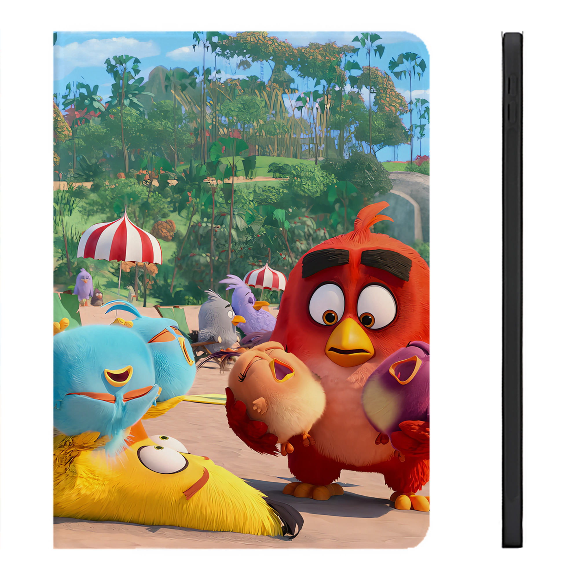 （画像用） Angry Birds アングリーバード IPadケース ペンホルダー付き ブックスタイルデザイン